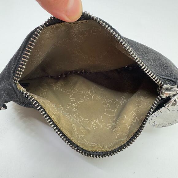 STELLA MCCARTNEY Black Falabella Pouch Clutch - Picture 7 of 7